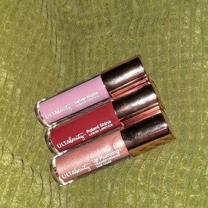 🌿Two mini liquid lipsticks + gloss • Ulta